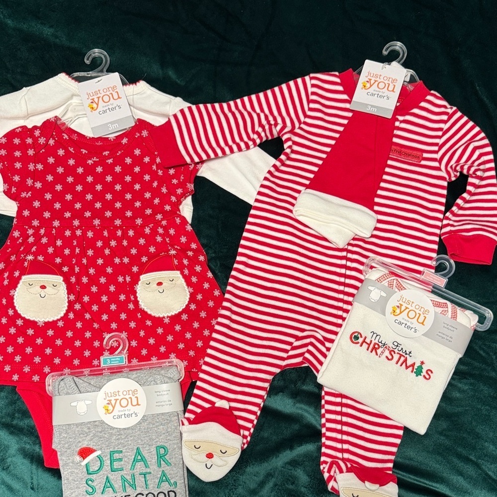 Carter's Festive Red and White Baby Outfit Collection